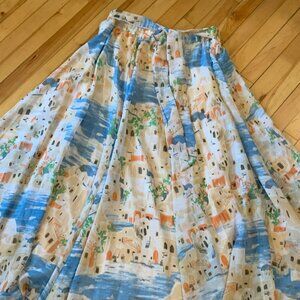 Italian Scenery Maxi Skirt